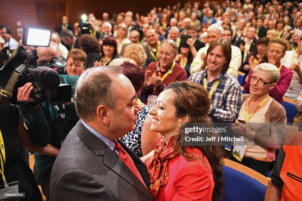 Alex Salmond Makes His Last Keynote Speech At The SNP Conference