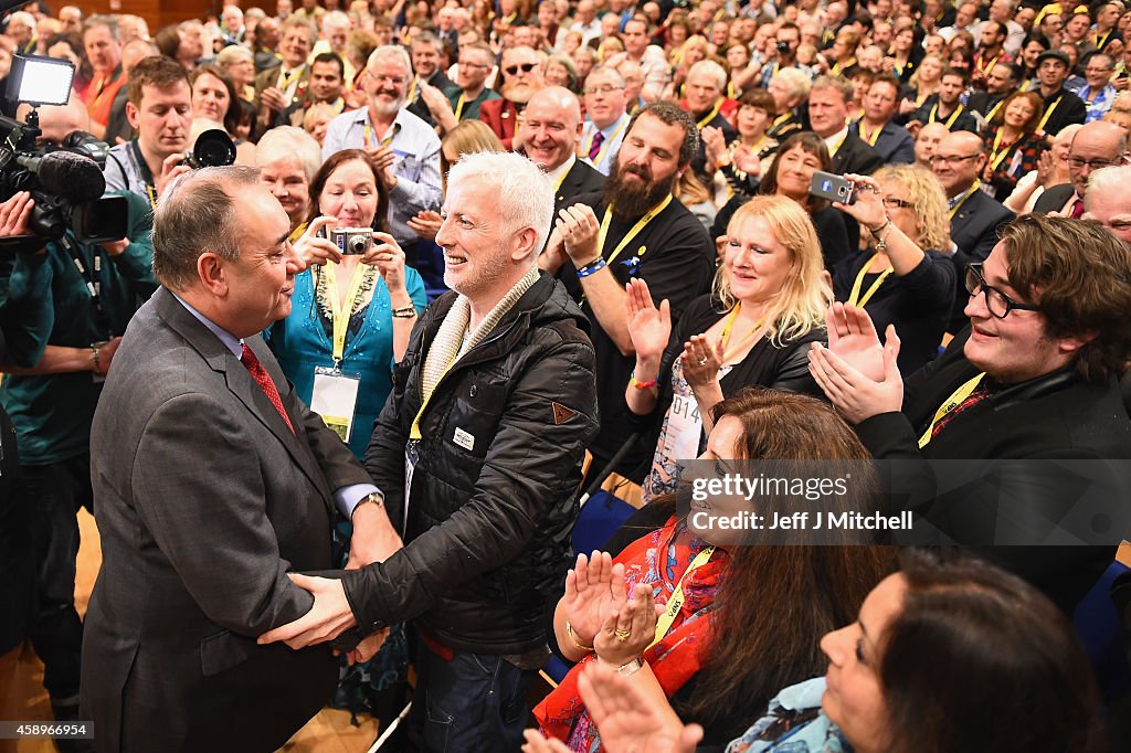 Alex Salmond Makes His Last Keynote Speech At The SNP Conference