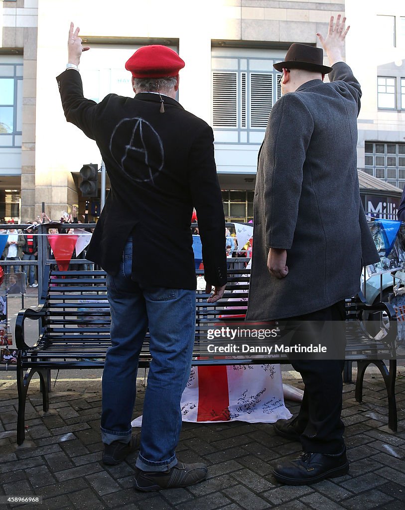 Rik Mayall Memorial Bench Unveiling