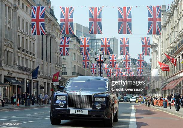 london rolls royce - rolls royce stock pictures, royalty-free photos & images