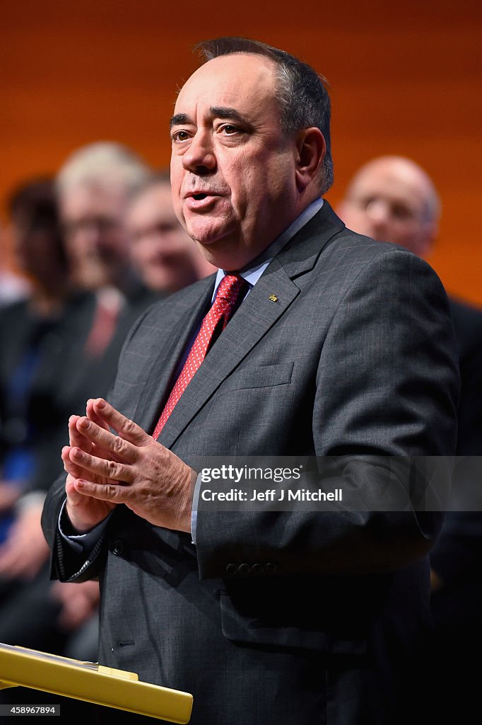 Alex Salmond Makes His Last Keynote Speech At The SNP Conference