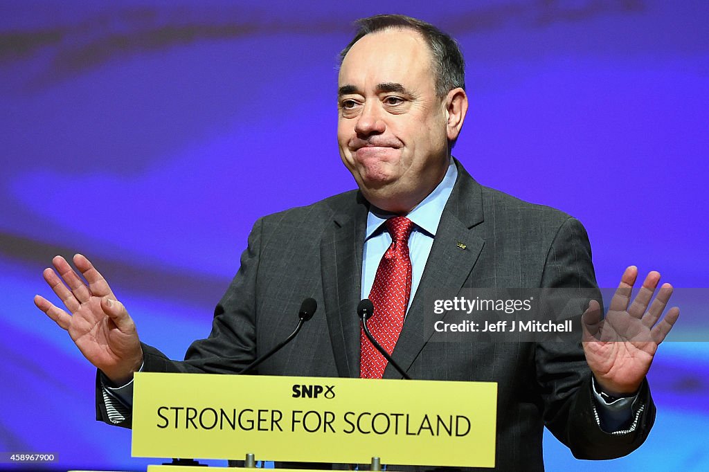 Alex Salmond Makes His Last Keynote Speech At The SNP Conference