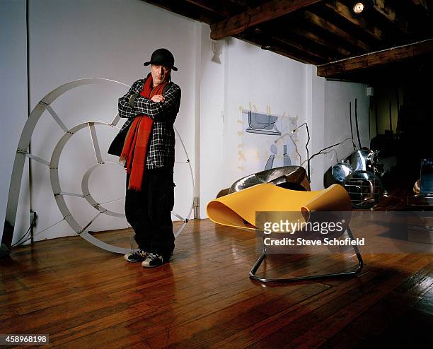 Designer Ron Arad is photographed on March 21, 2008 in London, England.