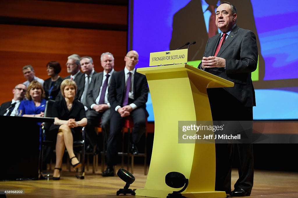 Alex Salmond Makes His Last Keynote Speech At The SNP Conference