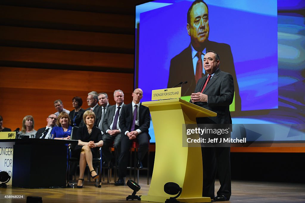 Alex Salmond Makes His Last Keynote Speech At The SNP Conference