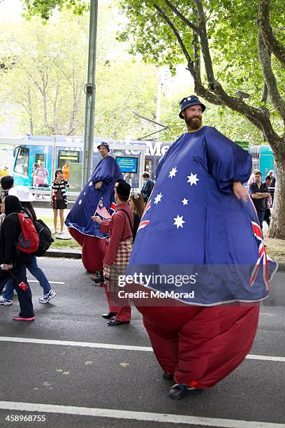 desfile del día nacional de australia - día de australia fotografías e imágenes de stock