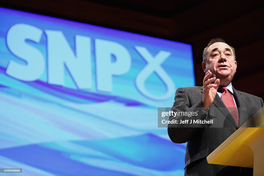 Alex Salmond Makes His Last Keynote Speech At The SNP Conference