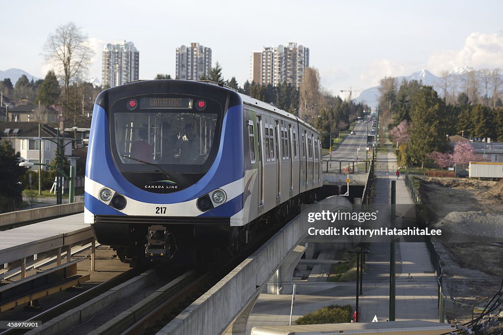 Vancouver's SkyTrain on the Canada Line, Marine Drive Station