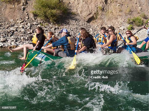 rafting in wyoming - jackson hole stock pictures, royalty-free photos & images