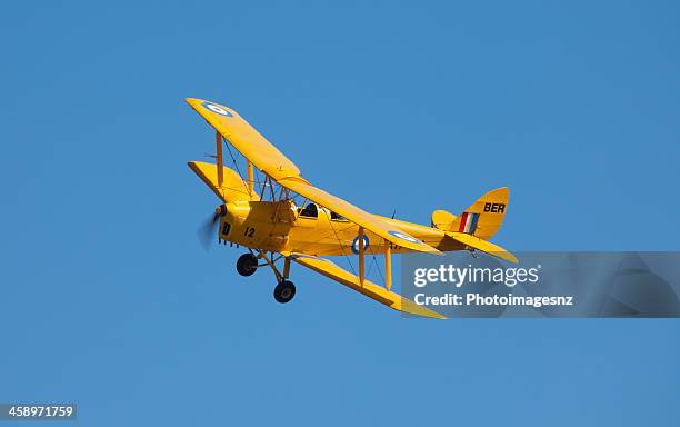 omaka air show, blenheim-new zealand. - new zealand yellow stock-fotos und bilder