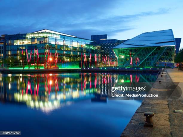 grand canal theatre - dublin ireland stock pictures, royalty-free photos & images