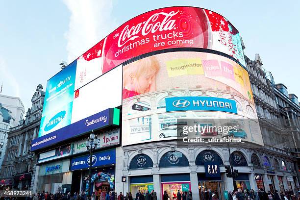 london de piccadilly - picadilly circus fotografías e imágenes de stock