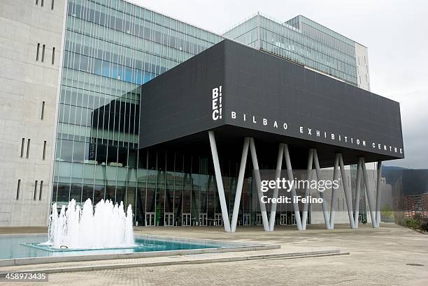 bilbao exhibition centre - exhibition centre stock pictures, royalty-free photos & images