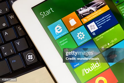 Windows 8 interface screenshot on ipad 2 Windows 8 interface screenshot on ipad 2