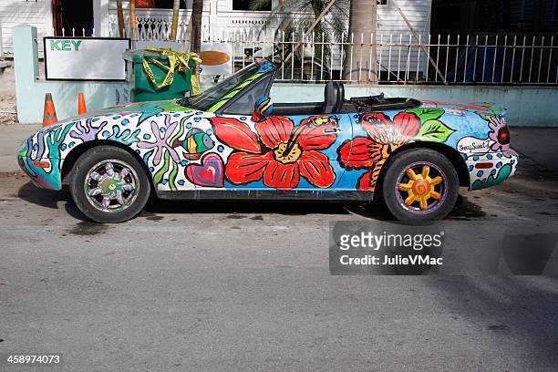 carro esportivo (pintado mazda mx5 miata /) - mazda mx 5 - fotografias e filmes do acervo