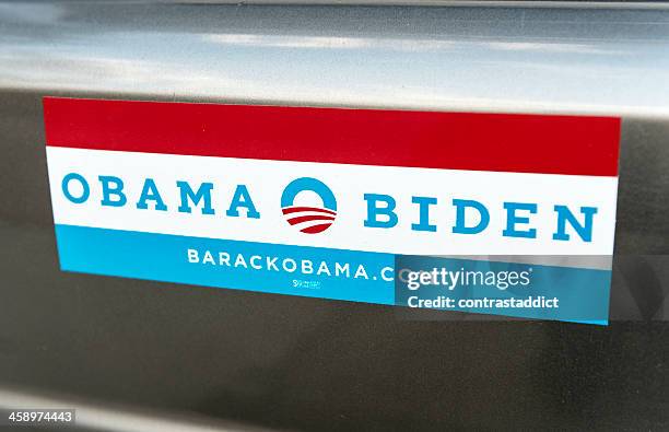 obama bumper sticker. - bumper sticker stock pictures, royalty-free photos & images