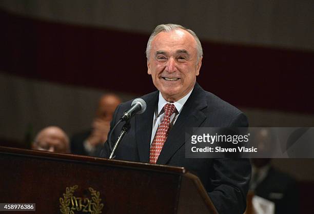 Commissioner William J. Bratton attends Federal Law Enforcement Foundation's 24th Annual Luncheon at The Waldorf Astoria on November 14, 2014 in New...