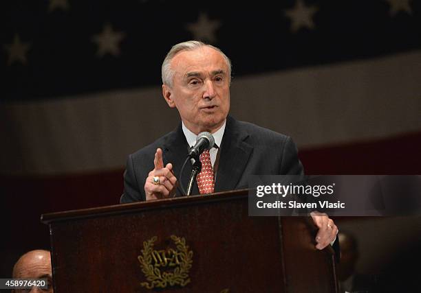 Commissioner William J. Bratton attends Federal Law Enforcement Foundation's 24th Annual Luncheon at The Waldorf Astoria on November 14, 2014 in New...