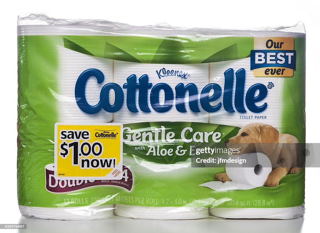 Kleenex Cottonelle Gentle Care with Aloe & E Toilet Paper
