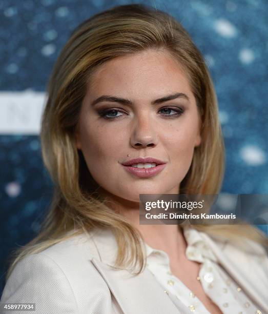 Model Kate Upton attends 2014 Women's Leadership Award Honoring Stella McCartney at Alice Tully Hall at Lincoln Center on November 13, 2014 in New...