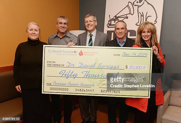Susan Corson, EVP of Ketchum Sports and Entertainment/T.J. Martell Foundation VP Marcus Peterzell, Dr. David Spriggs, RCA Records President and COO...