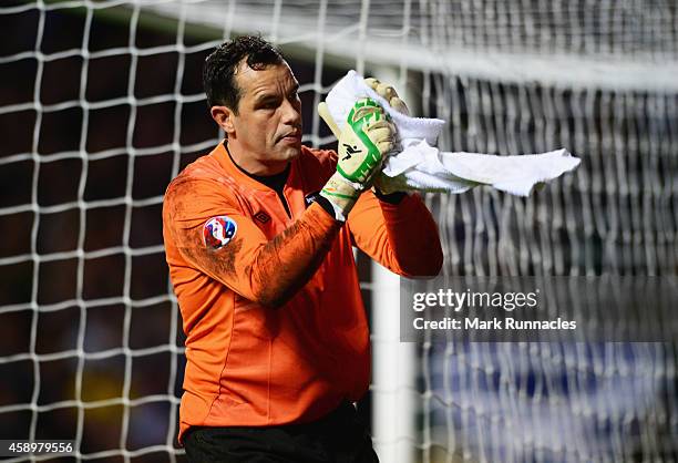 David Forde of the Republic of Ireland applauds the crowd during the EURO 2016 Group D Qualifier match between Scotland and Republic of Ireland at...