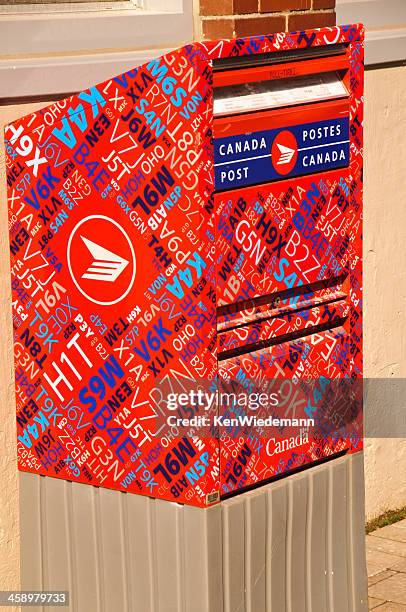 canadian post box - post office stock pictures, royalty-free photos & images