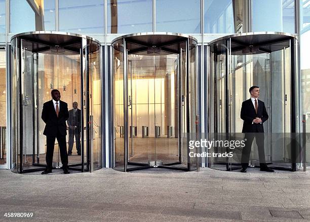 security staff at the shard, london. - guarding stock pictures, royalty-free photos & images