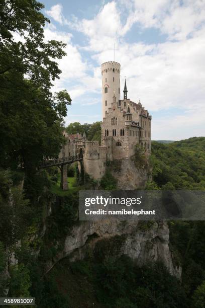 lichtenstein castle - schloss lichtenstein stock-fotos und bilder