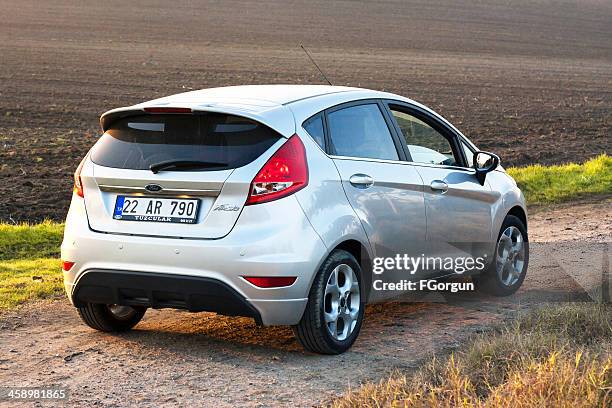 ford fiesta hatchback - ford fiesta cars stock pictures, royalty-free photos & images