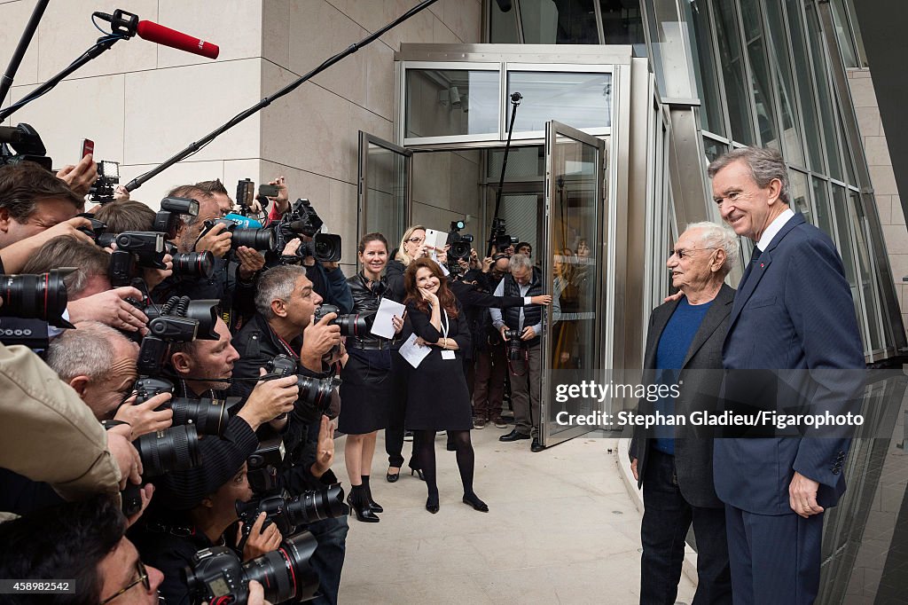 Frank Gehry and Bernard Arnault, Le Figaro, October 24, 2014