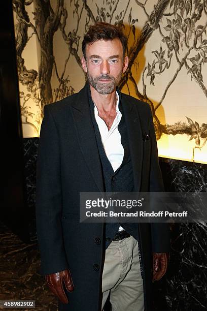 Alain Gossuin attends a cocktail party hosted by Moncler Paris in honor of the new Moncler Blackout Collection by Dan Holdsworth on November 14, 2014...