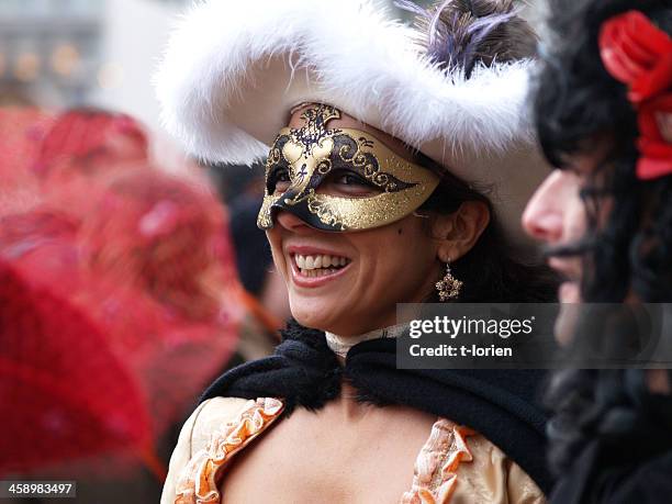 smiling woman - gimp mask stock pictures, royalty-free photos & images