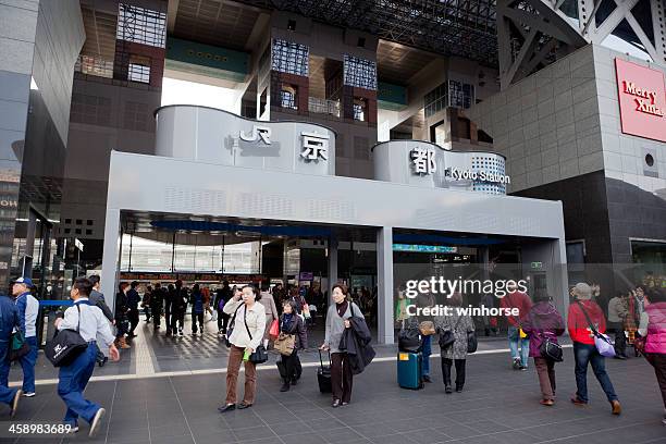 jr kyoto station in japan - kyoto station stock pictures, royalty-free photos & images