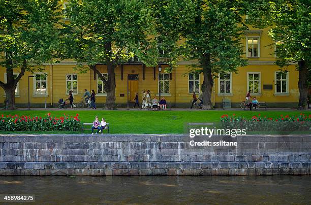 turku, finnland river - turku stock-fotos und bilder