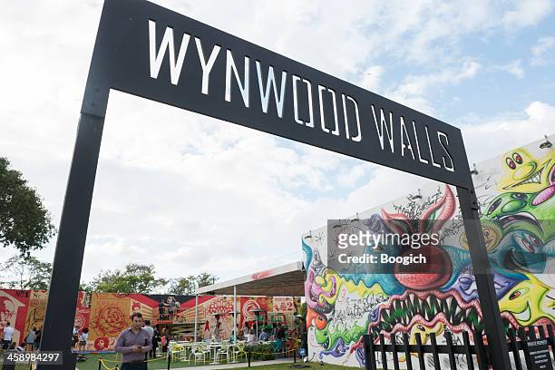 miami wynwood walls arts neighborhood travel destination - wynwood stock pictures, royalty-free photos & images