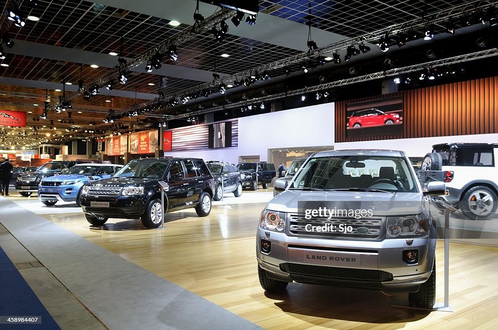 Land Rover stood