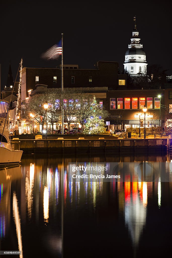 Annapolis Harbour arredata per le vacanze a notte