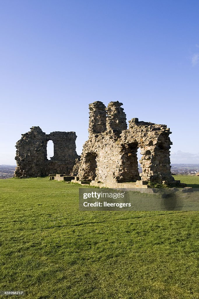 Sandal Castle Ruins In Wakefield In West Yorkshire High Res Stock Photo sandal-castle-ruins-in-wakefield-in-west-yorkshire-high-res-stock-photo