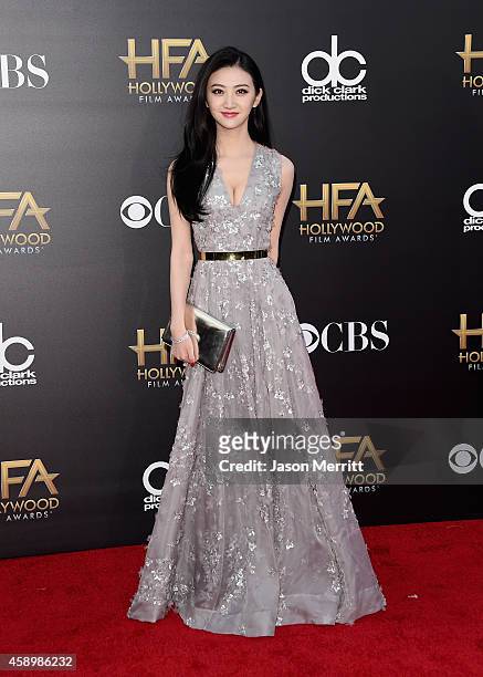 Actress Jing Tian attends the 18th Annual Hollywood Film Awards at The Palladium on November 14, 2014 in Hollywood, California.