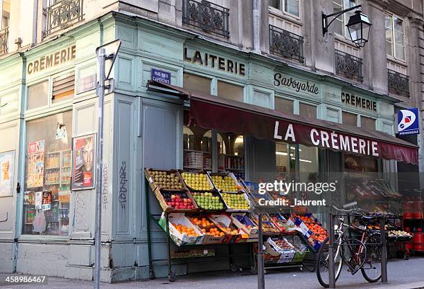 grocery traditional french - food street market stock pictures, royalty-free photos & images