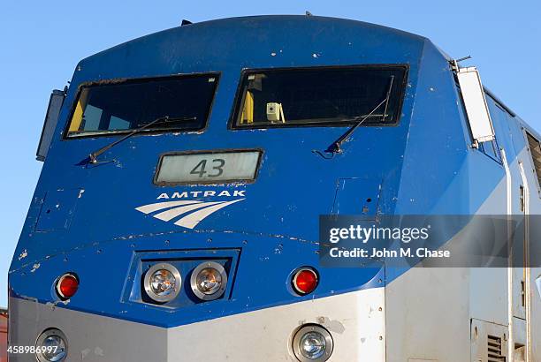 amtrak locomotive - amtrak brand name stock pictures, royalty-free photos & images