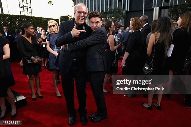 Producer Shep Gordon and actor/director Mike Myers attend the 18th Annual Hollywood Film Awards at The Palladium on November 14, 2014 in Hollywood,...