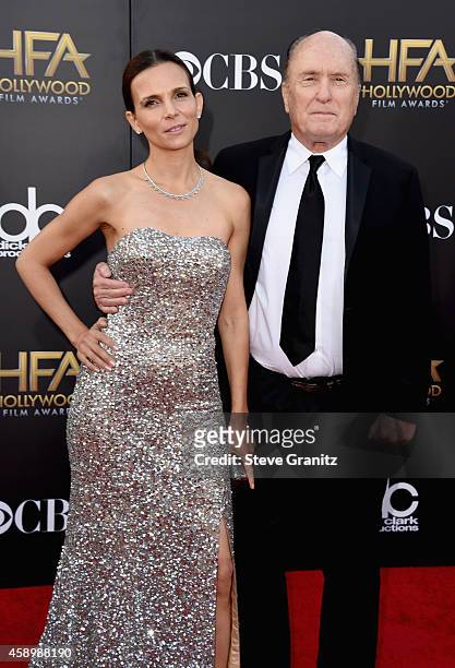 Actor Robert Duvall and Luciana Pedraza attend the 18th Annual Hollywood Film Awards at The Palladium on November 14, 2014 in Hollywood, California.