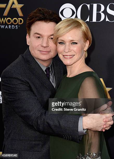Actor/director Mike Myers and Kelly Tisdale attend the 18th Annual Hollywood Film Awards at The Palladium on November 14, 2014 in Hollywood,...