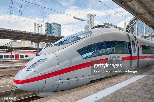 ice  frankfurt am main germany - deutsche bahn stock pictures, royalty-free photos & images