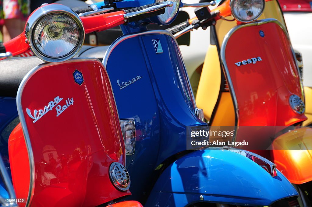 Vintage Vespa's.