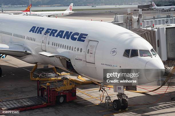 air france boeing 777 - air france stock-fotos und bilder