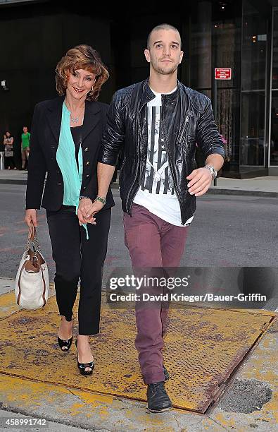 Mark Ballas and his mother Shirley Ballas are seen on May 23, 2012 in New York City.