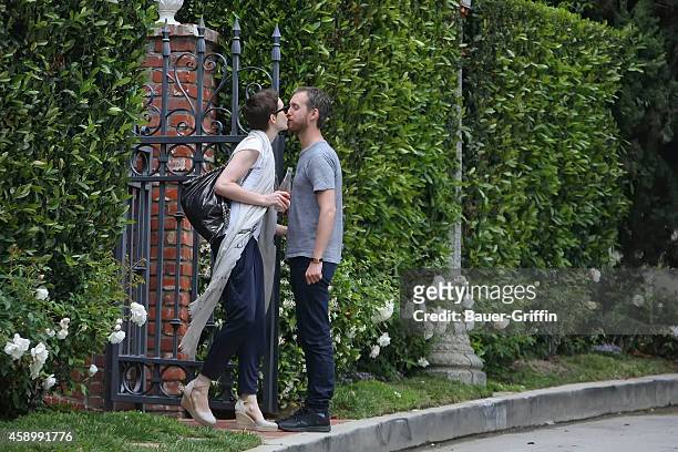 Anne Hathaway and Adam Shulman are seen on May 24, 2012 in Los Angeles, California.